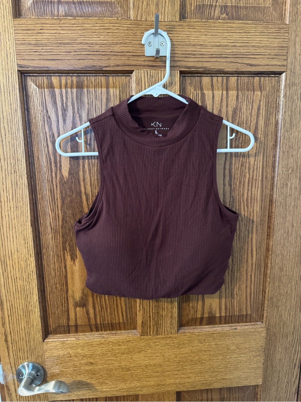 Klassy Network Mock Turtleneck Brami Crop Top